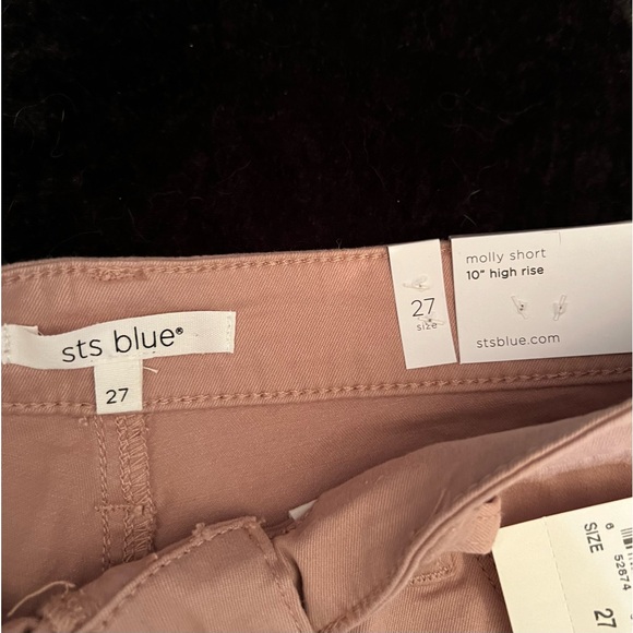 NWT STS Blue Molly Shorts 10” High Rise in Dusty Rose Denim. Size 27 - Picture 2 of 7